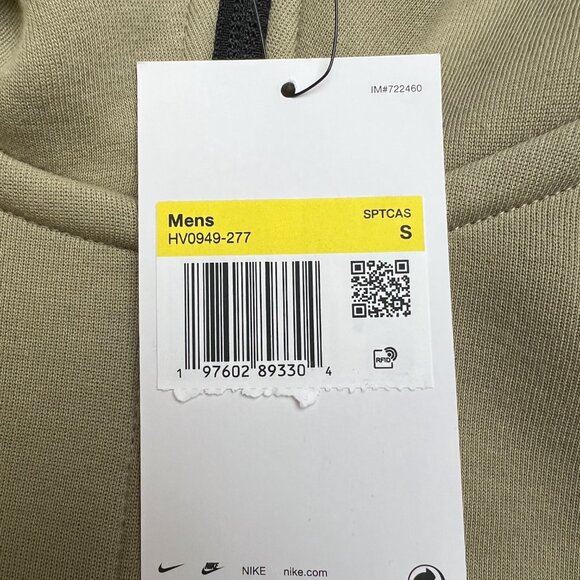 Nike Tech Fleece 'Neutral Olive' Windrunner Hoodie HV0949-277 Multi-Size - Picture 3 of 7